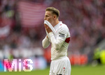 19.04.2026, Fussball Bundesliga 2025/2026, 30.Spieltag, FC Bayern München - VfB Stuttgart, in der Allianz-Arena München, Chris Führich (Stuttgart) nachdenklich 