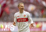 19.04.2026, Fussball Bundesliga 2025/2026, 30.Spieltag, FC Bayern München - VfB Stuttgart, in der Allianz-Arena München, Chris Führich (Stuttgart) unzufrieden