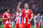22.04.2026, Fussball DFB-Pokal  2025/2026 Halbfinale, Bayer Leverkusen - FC Bayern München, in der BayArena Leverkusen. Harry Kane (FC Bayern München) freut sich über den Einzug ins Finale, 