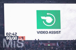 22.04.2026, Fussball DFB-Pokal  2025/2026 Halbfinale, Bayer Leverkusen - FC Bayern München, in der BayArena Leverkusen.Anzeigentafel Video Assist,