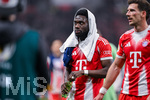 22.04.2026, Fussball DFB-Pokal  2025/2026 Halbfinale, Bayer Leverkusen - FC Bayern München, in der BayArena Leverkusen. Alphonso Davies (FC Bayern München)