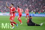 22.04.2026, Fussball DFB-Pokal  2025/2026 Halbfinale, Bayer Leverkusen - FC Bayern München, in der BayArena Leverkusen. Luis Diaz (FC Bayern München), Malik Tillmann (Bayer Leverkusen)  


