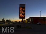 23.04.2026,  Bad Wörishofen in Bayern, Spritpreisanzeige an einer Freien V-Markt-Tankstelle in Bad Wörishofen (Unterallgäu), der Diesel kostet 2,07 Euro. Super-Benzin E10 1,99 Euro pro Liter. Super 2,05 EURO.   