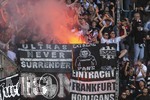 25.04.2026, Fussball 1. Bundesliga 2025/2026, 31.Spieltag, FC Augsburg - Eintracht Frankfurt, in der WWK-Arena Augsburg. Fans Frankfurt