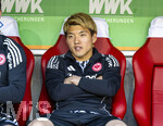 25.04.2026, Fussball 1. Bundesliga 2025/2026, 31.Spieltag, FC Augsburg - Eintracht Frankfurt, in der WWK-Arena Augsburg. Ritsu Doan (Eintracht Frankfurt) Ersatzspieler