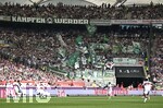 26.04.2026, Fussball 1. Bundesliga 2025/2026, 31.Spieltag, VfB Stuttgart - SV Werder Bremen, in der MHP-Arena Stuttgart, Kämpfen Werder - fordern die Bremen Fans

