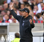 26.04.2026, Fussball 1. Bundesliga 2025/2026, 31.Spieltag, VfB Stuttgart - SV Werder Bremen, in der MHP-Arena Stuttgart, Trainer Sebastian Hoeneß (Stuttgart) nachdenklich.,

