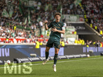 26.04.2026, Fussball 1. Bundesliga 2025/2026, 31.Spieltag, VfB Stuttgart - SV Werder Bremen, in der MHP-Arena Stuttgart, Jens Stage (Werder Bremen) Torjubel 