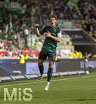 26.04.2026, Fussball 1. Bundesliga 2025/2026, 31.Spieltag, VfB Stuttgart - SV Werder Bremen, in der MHP-Arena Stuttgart, Jens Stage (Werder Bremen) Torjubel 