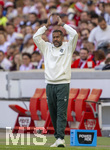26.04.2026, Fussball 1. Bundesliga 2025/2026, 31.Spieltag, VfB Stuttgart - SV Werder Bremen, in der MHP-Arena Stuttgart, Trainer Daniel Thioune (Werder Bremen) in Rage an der Seitenlinie. 