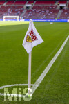 26.04.2026, Fussball 1. Bundesliga 2025/2026, 31.Spieltag, VfB Stuttgart - SV Werder Bremen, in der MHP-Arena Stuttgart, Eckfahne mit VfB Logo.