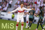 26.04.2026, Fussball 1. Bundesliga 2025/2026, 31.Spieltag, VfB Stuttgart - SV Werder Bremen, in der MHP-Arena Stuttgart, Angelo Stiller (Stuttgart) unzufrieden  