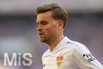 26.04.2026, Fussball 1. Bundesliga 2025/2026, 31.Spieltag, VfB Stuttgart - SV Werder Bremen, in der MHP-Arena Stuttgart, Maximilian Mittelstädt (Stuttgart) nachdenklich 