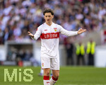 26.04.2026, Fussball 1. Bundesliga 2025/2026, 31.Spieltag, VfB Stuttgart - SV Werder Bremen, in der MHP-Arena Stuttgart, Angelo Stiller (Stuttgart) unzufrieden  