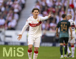 26.04.2026, Fussball 1. Bundesliga 2025/2026, 31.Spieltag, VfB Stuttgart - SV Werder Bremen, in der MHP-Arena Stuttgart, Angelo Stiller (Stuttgart) unzufrieden  