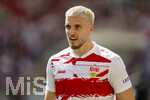 26.04.2026, Fussball 1. Bundesliga 2025/2026, 31.Spieltag, VfB Stuttgart - SV Werder Bremen, in der MHP-Arena Stuttgart, Ermedin Demirovic (Stuttgart) beim Aufwärmen 
