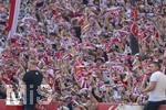 26.04.2026, Fussball 1. Bundesliga 2025/2026, 31.Spieltag, VfB Stuttgart - SV Werder Bremen, in der MHP-Arena Stuttgart, Fans Stuttgart feuern ihr Team an.