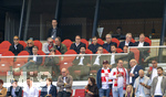 26.04.2026, Fussball 1. Bundesliga 2025/2026, 31.Spieltag, VfB Stuttgart - SV Werder Bremen, in der MHP-Arena Stuttgart, Vereinsführung VfB Stuttgart auf der Tribüne, mit Serdar Tasci ( VfB Stuttgart Aufsichtsratsmitglied), Alexander Wehrle (VfB Vorstandsvorsitzender), Dietmar Allgaier (VfB Aufsichtsratsvorsitzender), Erwinb Staudt, Joachim Löw, 
