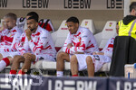 26.04.2026, Fussball 1. Bundesliga 2025/2026, 31.Spieltag, VfB Stuttgart - SV Werder Bremen, in der MHP-Arena Stuttgart, Ersatzbank der Stuttgarter, mit Ermedin Demirovic (Stuttgart), Josha Vagnoman (Stuttgart), Nikolas Nartey (Stuttgart) 