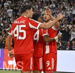 28.04.2026, Fussball UEFA Championsleague 2025/2026: Halbfinale Hinspiel,  Paris St. Germain - FC Bayern München, im Stadion Parc de Princes in Paris (Frankreich). Torjubel von Harry Kane (FC Bayern München) nach dem 0:1
  

