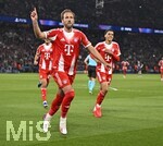 28.04.2026, Fussball UEFA Championsleague 2025/2026: Halbfinale Hinspiel,  Paris St. Germain - FC Bayern München, im Stadion Parc de Princes in Paris (Frankreich). Torjubel von Harry Kane (FC Bayern München) nach dem 0:1
  

