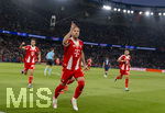 28.04.2026, Fussball UEFA Championsleague 2025/2026: Halbfinale Hinspiel,  Paris St. Germain - FC Bayern München, im Stadion Parc de Princes in Paris (Frankreich). Torjubel Harry Kane (FC Bayern München) 