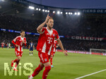 28.04.2026, Fussball UEFA Championsleague 2025/2026: Halbfinale Hinspiel,  Paris St. Germain - FC Bayern München, im Stadion Parc de Princes in Paris (Frankreich). Torjubel Harry Kane (FC Bayern München) 