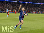 28.04.2026, Fussball UEFA Championsleague 2025/2026: Halbfinale Hinspiel,  Paris St. Germain - FC Bayern München, im Stadion Parc de Princes in Paris (Frankreich). Khvicha Kvaratskhelia (FC Paris Saint-Germain) Torjubel 