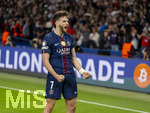 28.04.2026, Fussball UEFA Championsleague 2025/2026: Halbfinale Hinspiel,  Paris St. Germain - FC Bayern München, im Stadion Parc de Princes in Paris (Frankreich). Khvicha Kvaratskhelia (FC Paris Saint-Germain) Torjubel 