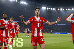 28.04.2026, Fussball UEFA Championsleague 2025/2026: Halbfinale Hinspiel,  Paris St. Germain - FC Bayern München, im Stadion Parc de Princes in Paris (Frankreich). Aleksandar Pavlovic (Bayern München)  Torjubel 