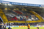 28.04.2026, Fussball UEFA Championsleague 2025/2026: Halbfinale Hinspiel,  Paris St. Germain - FC Bayern München, im Stadion Parc de Princes in Paris (Frankreich). Choreografie der Pariser Fans vor dem Anpfiff. 