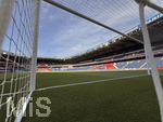 28.04.2026, Fussball UEFA Championsleague 2025/2026: Halbfinale Hinspiel,  Paris St. Germain - FC Bayern München, im Stadion Parc de Princes in Paris (Frankreich). Noch ist das Stadion leer, Übersichtsaufnahme durch das Tornetz aufs Spielfeld.