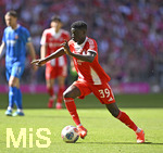 02.05.2026, Fussball Bundesliga 2025/2026, 32.Spieltag, FC Bayern München - 1.FC Heidenheim, in der Allianz-Arena München,   Bara Sapoko Ndiaye (Bayern München) am Ball.


