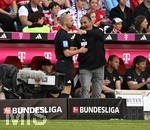 02.05.2026, Fussball Bundesliga 2025/2026, 32.Spieltag, FC Bayern München - 1.FC Heidenheim, in der Allianz-Arena München,   
Trainer Frank Schmidt (1. FC Heidenheim 1846) ist unzufrieden.


