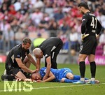02.05.2026, Fussball Bundesliga 2025/2026, 32.Spieltag, FC Bayern München - 1.FC Heidenheim, in der Allianz-Arena München,   Jonas Föhrenbach (1. FC Heidenheim 1846) am Boden.


