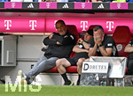 02.05.2026, Fussball Bundesliga 2025/2026, 32.Spieltag, FC Bayern München - 1.FC Heidenheim, in der Allianz-Arena München,   Trainer Frank Schmidt (1. FC Heidenheim 1846) ist nach dem Spiel enttäuscht.


