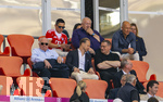 02.05.2026, Fussball Bundesliga 2025/2026, 32.Spieltag, FC Bayern München - 1.FC Heidenheim, in der Allianz-Arena München, Ehrentribüne, mit Ehren-Präsident Uli Hoeneß (FC Bayern München, Hoeness), Rouven Kasper (VORSTAND MARKETING UND VERTRIEB, FC Bayern), Sportvorstand Max Eberl (Bayern München), Arjen Robben, 