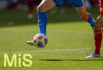 02.05.2026, Fussball Bundesliga 2025/2026, 32.Spieltag, FC Bayern München - 1.FC Heidenheim, in der Allianz-Arena München, Spieler Heidenheim am Ball 