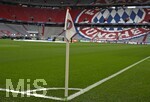 06.05.2026, Fussball UEFA Championsleague 2025/2026: Halbfinale Rückpiel,  FC Bayern München - Paris St. Germain, in der Allianz-Arena München, Die Eckfahne mit Bayern Logo
  

