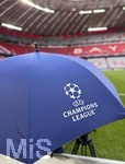 06.05.2026, Fussball UEFA Championsleague 2025/2026: Halbfinale Rückpiel,  FC Bayern München - Paris St. Germain, in der Allianz-Arena München, Championsleague Schirm in der Arena
  

