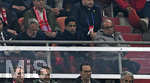 06.05.2026, Fussball UEFA Championsleague 2025/2026: Halbfinale Rückpiel,  FC Bayern München - Paris St. Germain, in der Allianz-Arena München, Nasser Ghanim Al-Khelaifi (Paris) nachdenklich.
  

