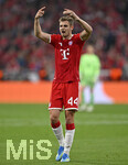 06.05.2026, Fussball UEFA Championsleague 2025/2026: Halbfinale Rückpiel,  FC Bayern München - Paris St. Germain, in der Allianz-Arena München, Josip Stanisic (Bayern München) regt sich auf
  

