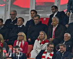 06.05.2026, Fussball UEFA Championsleague 2025/2026: Halbfinale Rückpiel,  FC Bayern München - Paris St. Germain, in der Allianz-Arena München,  Hans-Joachim Watzke (Deutschland) , Markus Söder (Deutschland). 
  

