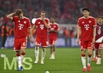 06.05.2026, Fussball UEFA Championsleague 2025/2026: Halbfinale Rückpiel,  FC Bayern München - Paris St. Germain, in der Allianz-Arena München, v.l. Joshua Kimmich (FC Bayern München) , Harry Kane (FC Bayern München), Min-jae Kim (Bayern München, Minjae Kim) und Tom Bischof (Bayern München) lassen die Köpfe hängen
  

