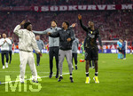 06.05.2026, Fussball UEFA Championsleague 2025/2026: Halbfinale Rückpiel,  FC Bayern München - Paris St. Germain, in der Allianz-Arena München, Frenetischer Jubel nach dem Schlusspfiff bei den Parisern zum erreichen des Finales, re: Ousmane Dembele (FC Paris Saint-Germain) 