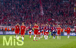 06.05.2026, Fussball UEFA Championsleague 2025/2026: Halbfinale Rückpiel,  FC Bayern München - Paris St. Germain, in der Allianz-Arena München, Frust bei den Bayernspielern nach dem Ausscheiden im Halbfinale, Harry Kane (FC Bayern München), Joshua Kimmich (FC Bayern München), Jamal Musiala (Bayern München), Min-jae Kim (Bayern München, Minjae Kim), Hiroki Ito (FC Bayern München), Torwart Jonas Urbig (FC Bayern München), Torwart Sven Ulreich (FC Bayern München), Konrad Laimer (FC Bayern München), Nicolas Jackson (FC Bayern München) 