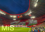 06.05.2026, Fussball UEFA Championsleague 2025/2026: Halbfinale Rückpiel,  FC Bayern München - Paris St. Germain, in der Allianz-Arena München, Fanchoreografie der Bayernfans zu Beginn des Spieles. Schiesst uns ins Finale!