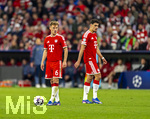 06.05.2026, Fussball UEFA Championsleague 2025/2026: Halbfinale Rückpiel,  FC Bayern München - Paris St. Germain, in der Allianz-Arena München, v.li: Joshua Kimmich (FC Bayern München) und Aleksandar Pavlovic (Bayern München)  