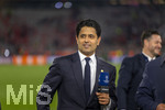 06.05.2026, Fussball UEFA Championsleague 2025/2026: Halbfinale Rückpiel,  FC Bayern München - Paris St. Germain, in der Allianz-Arena München, PSG-Eigner Nasser Ghanim Al-Khelaifi (Paris) nach dem Spiel beim CANAL Plus Interview.