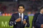 06.05.2026, Fussball UEFA Championsleague 2025/2026: Halbfinale Rückpiel,  FC Bayern München - Paris St. Germain, in der Allianz-Arena München, PSG-Eigner Nasser Ghanim Al-Khelaifi (Paris) nach dem Spiel beim CANAL Plus Interview.